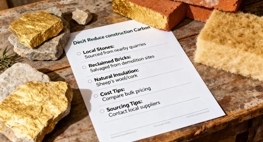 Como Utilizar Materiais Locais Para Reduzir A Pegada De Carbono